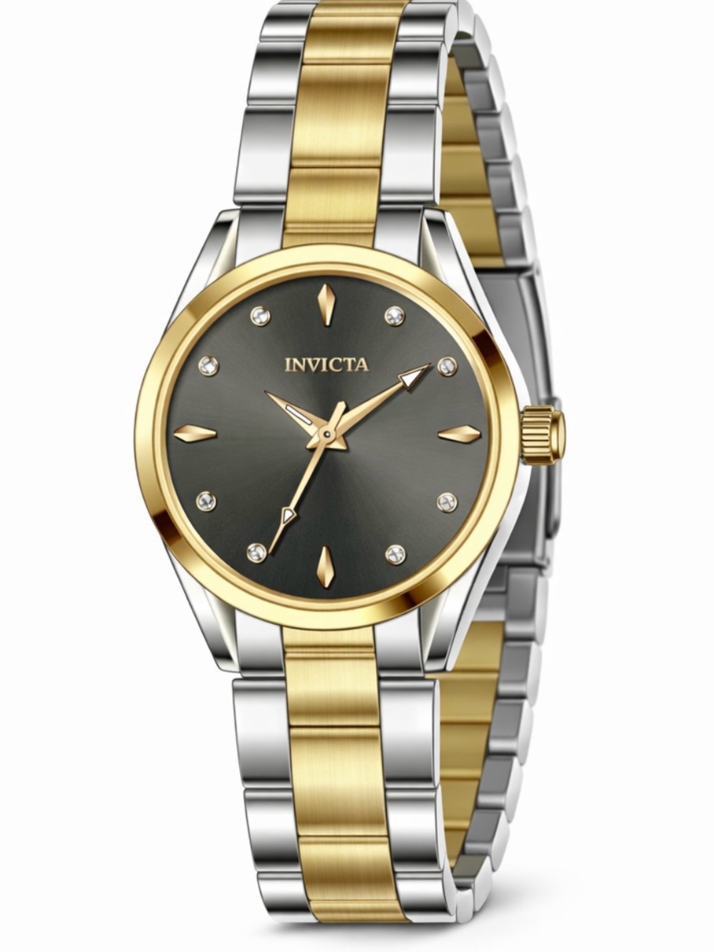 Invicta Celestial Moda
Women's Watch - 28mm, Gold, Steel Charcoal Dial GoldBezel